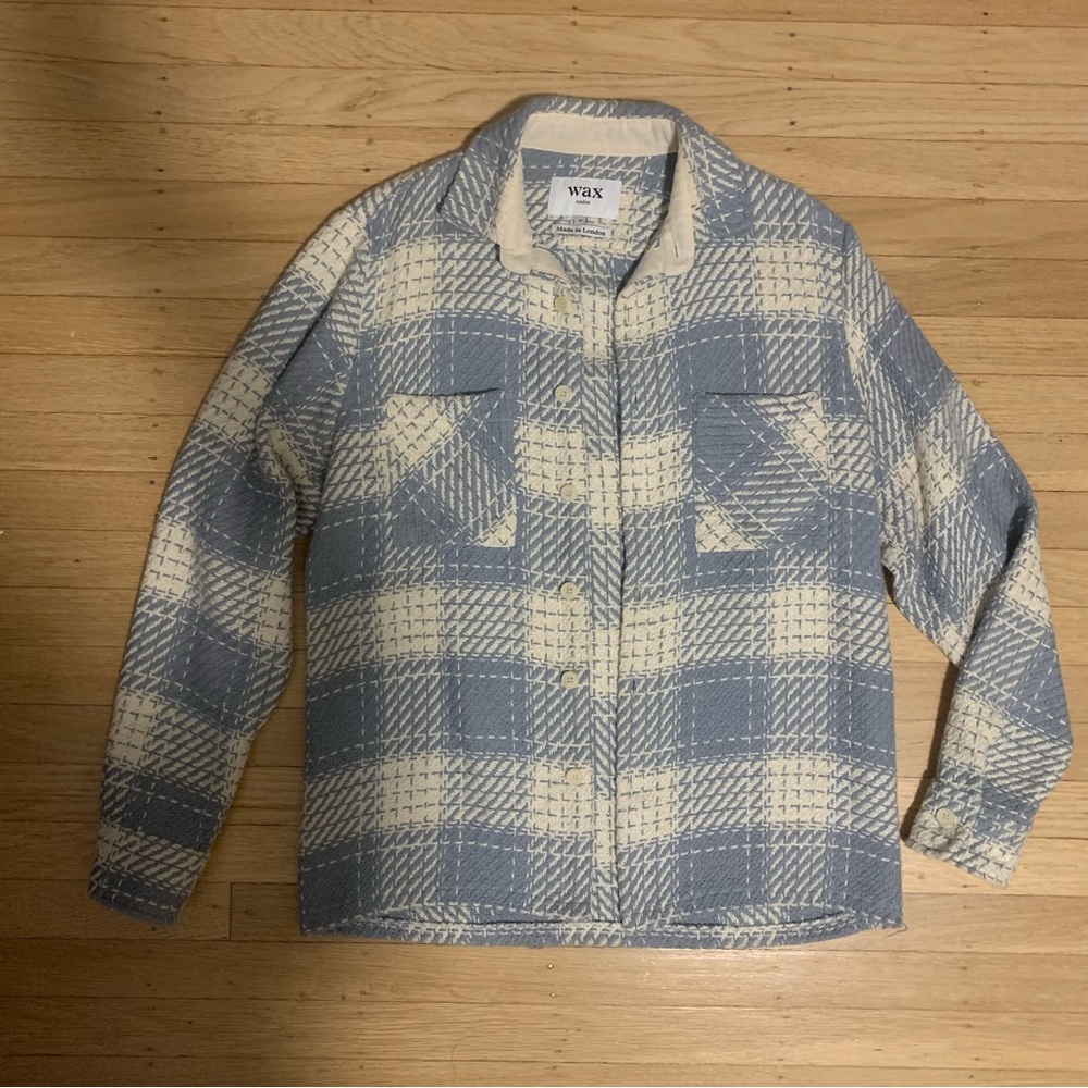 Wax London whiting over shirt in light blue